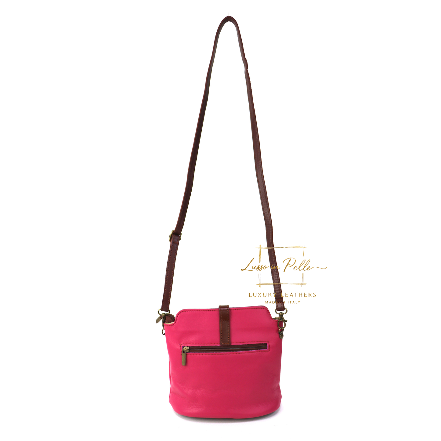 Vera Pelle Leather Crossbody Bag