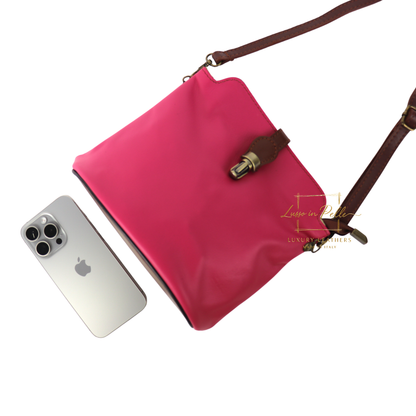 Vera Pelle Leather Crossbody Bag