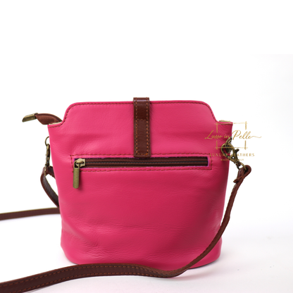 Vera Pelle Leather Crossbody Bag