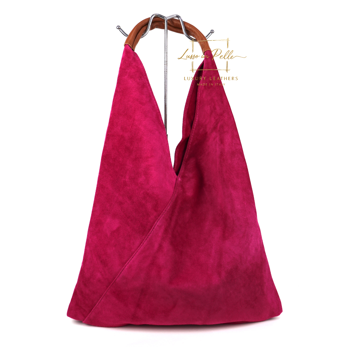 Large Genuine Italian Suede Tote Bag