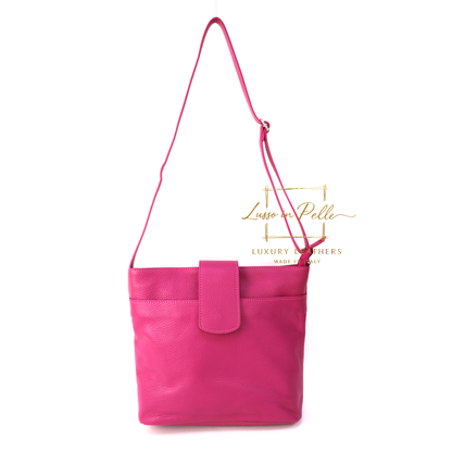 Italian Leather Shoulder/Crossbody Bag with Adjustable Straps