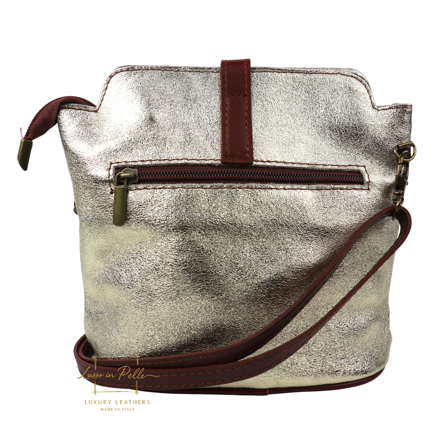 Vera Pelle Leather Crossbody Bag