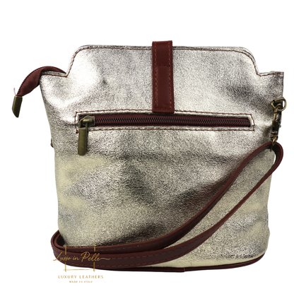 Vera Pelle Leather Crossbody Bag