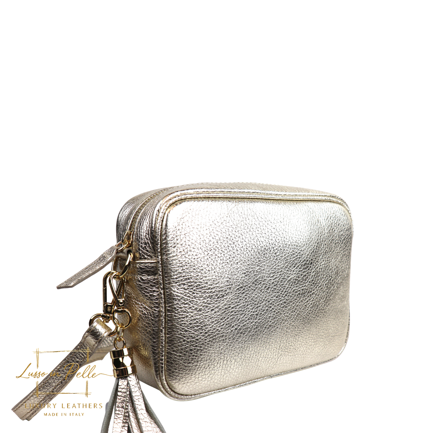 Sierra Genuine Italian Pebbled Leather Box Bag