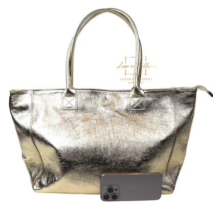 Suede Snake Print Two Style Large Shopper Bag