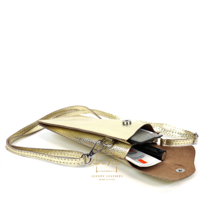 Minimalist Genuine Leather Crossbody Phone Bag