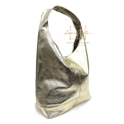 Aurora Quilted Suede Hobo Bag