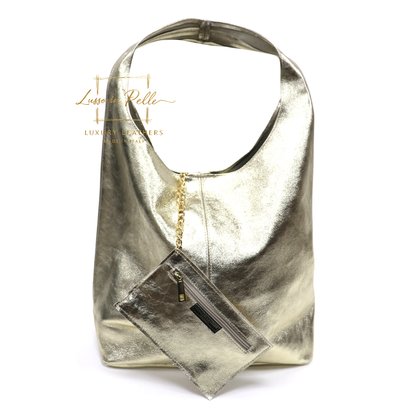 Aurora Quilted Suede Hobo Bag