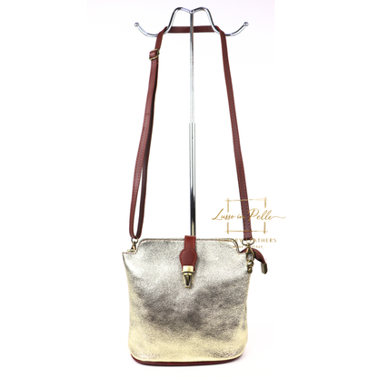 Vera Pelle Leather Crossbody Bag
