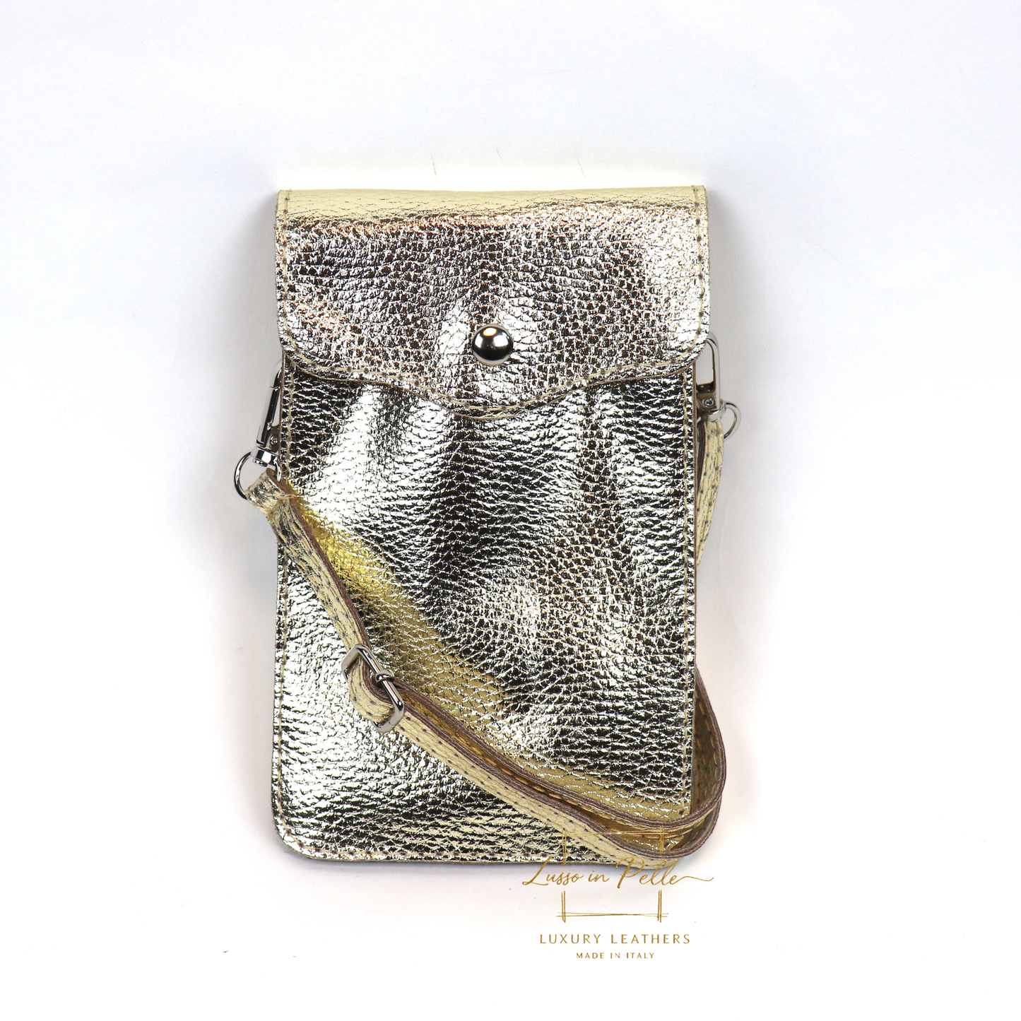 Minimalist Genuine Leather Crossbody Phone Bag