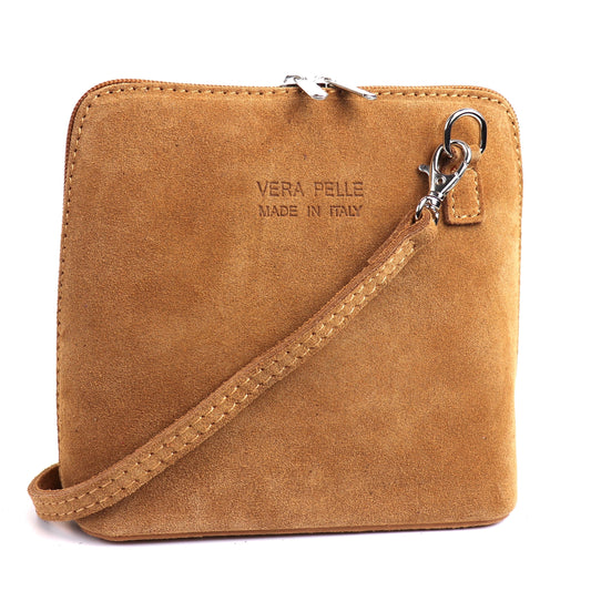 Small Suede Leather Crossbody Bag