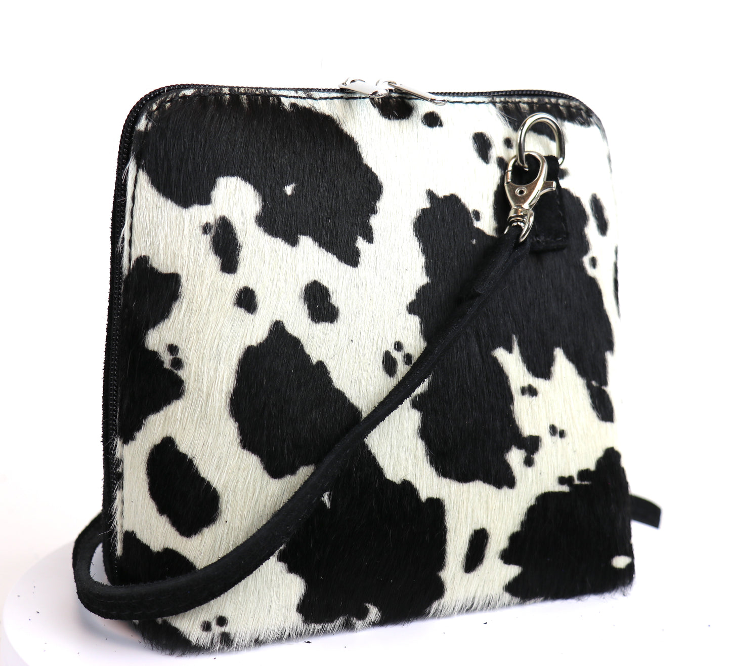 Animal Print - Handmade Leather Crossbody Bag