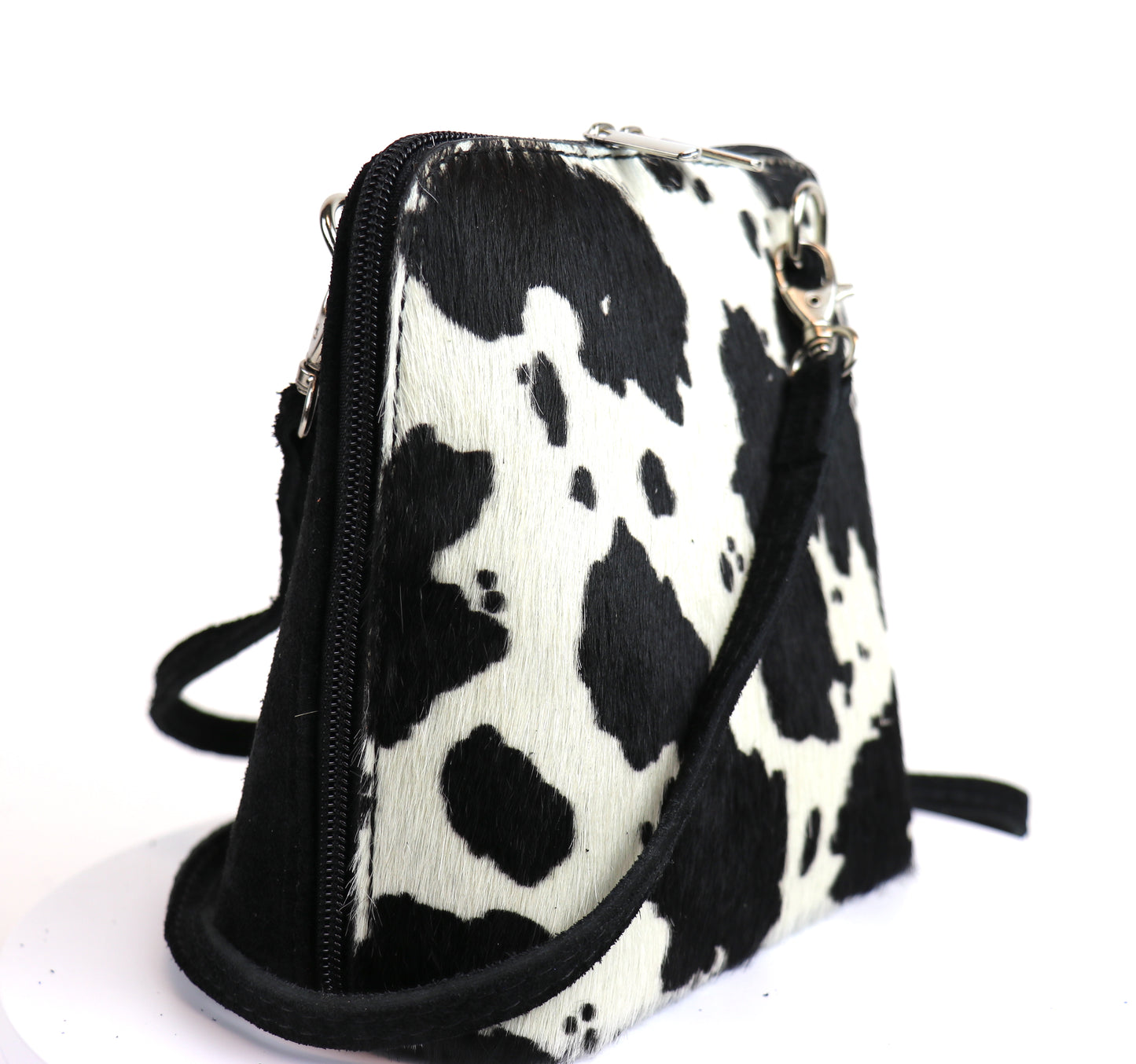 Animal Print - Handmade Leather Crossbody Bag