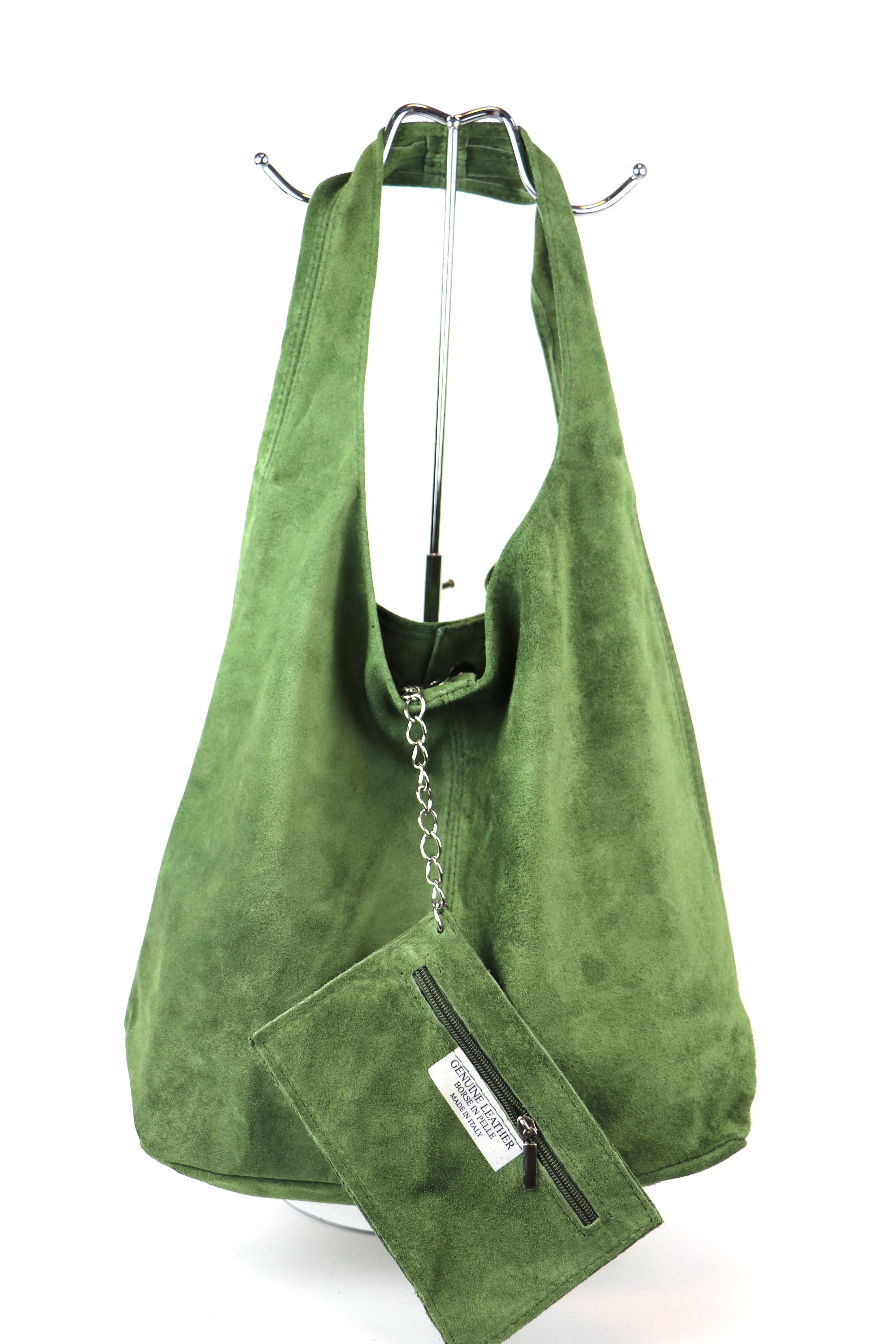 Cali Genuine Suede Hobo Slouchy Shoulder Bag Lussoinpelle