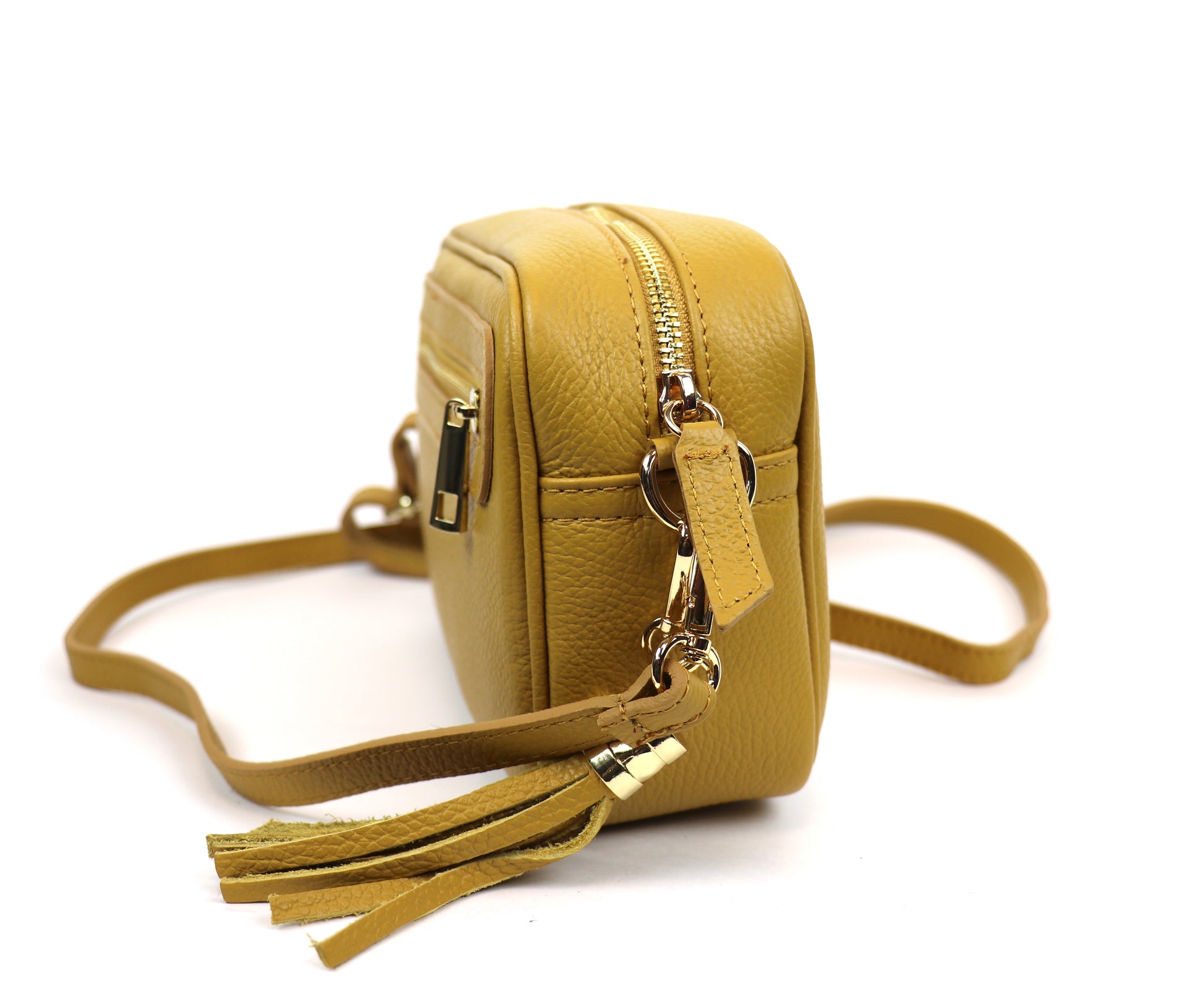 Bella Genuine Italian Pebbled Leather Box Bag