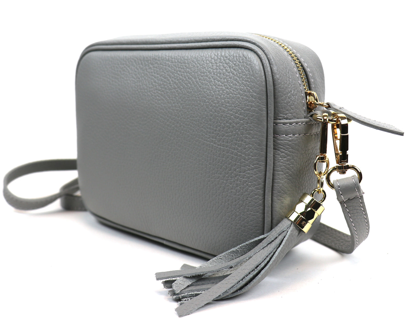 Sierra Genuine Italian Pebbled Leather Box Handbag