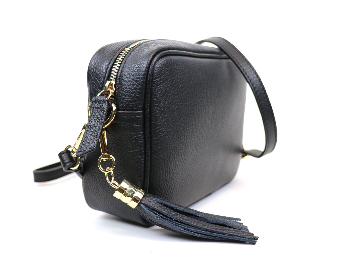 Sierra Genuine Italian Pebbled Leather Box Handbag