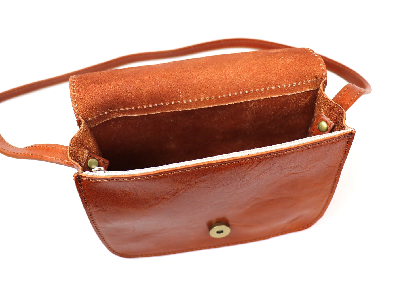 Small Vintage Genuine Leather Handbag for Women