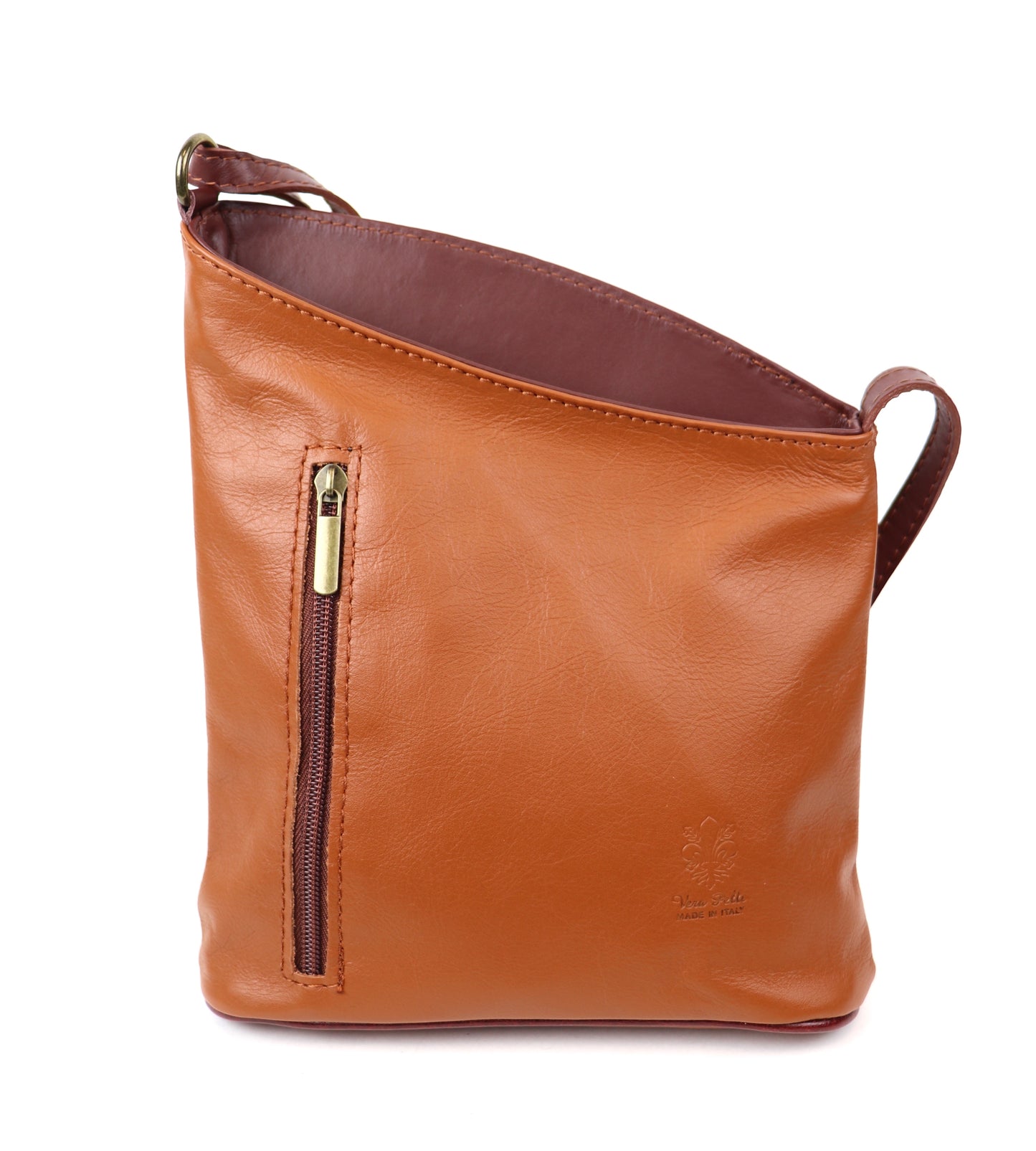 Genuine Soft Italian Leather Crossbody Messenger Handbag