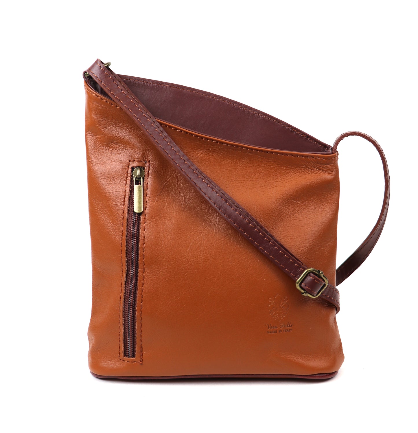 Genuine Soft Italian Leather Crossbody Messenger Handbag