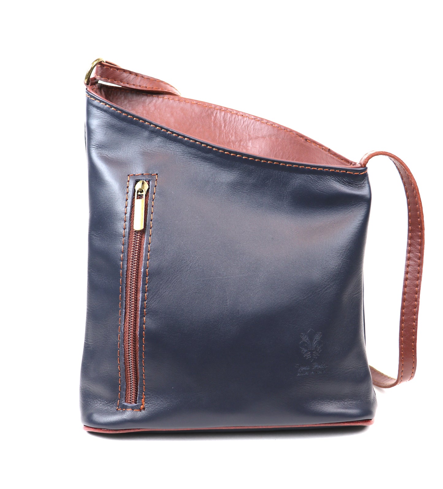 Genuine Soft Italian Leather Crossbody Messenger Handbag