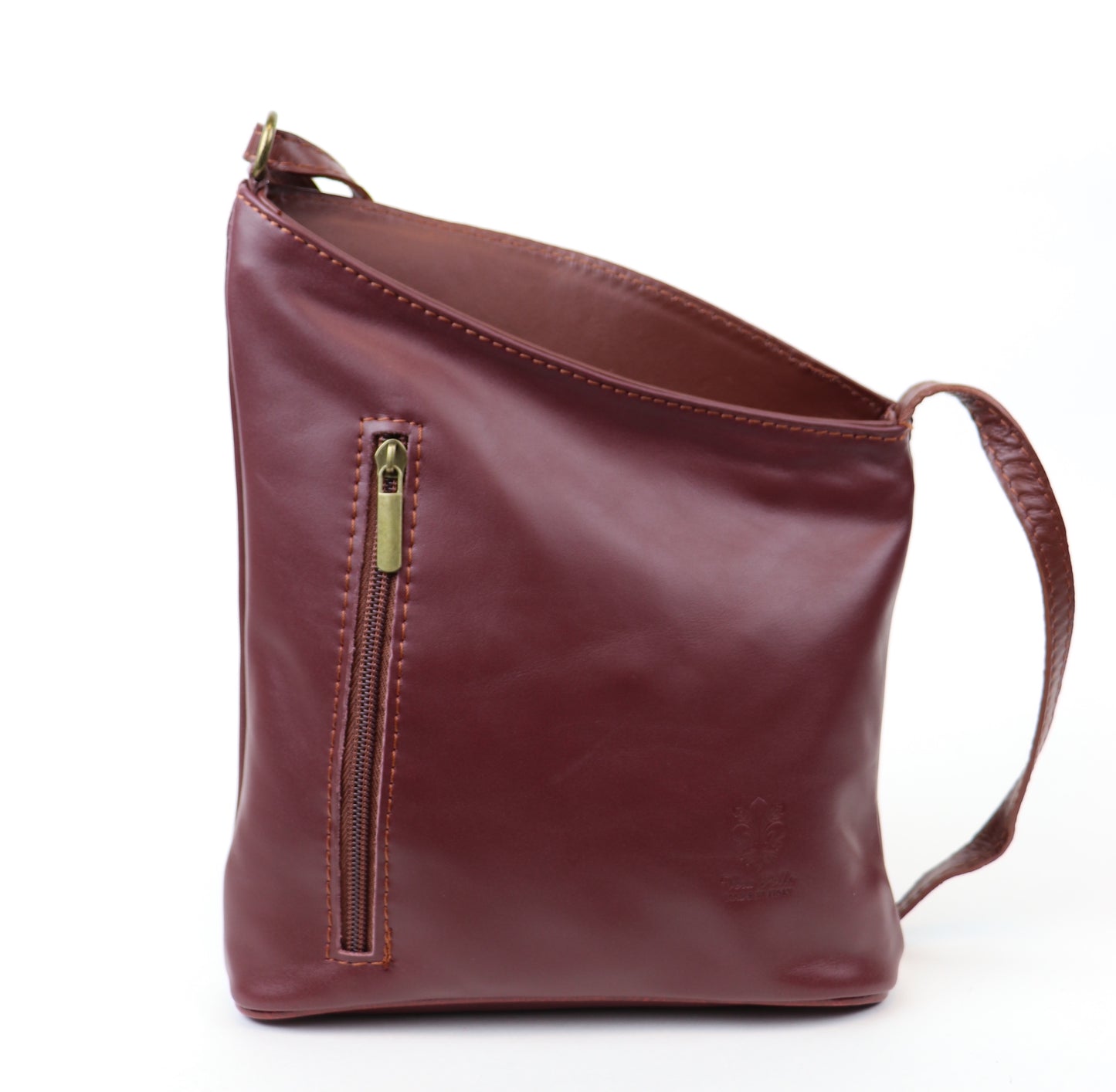 Genuine Soft Italian Leather Crossbody Messenger Handbag