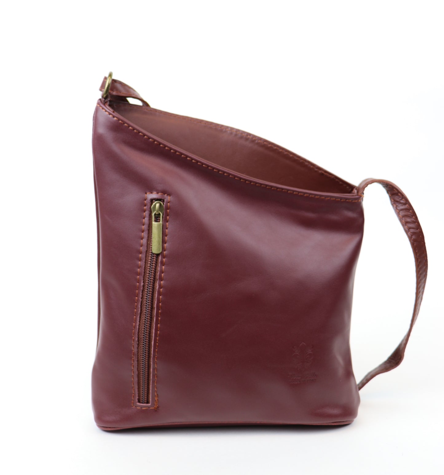 Genuine Soft Italian Leather Crossbody Messenger Handbag