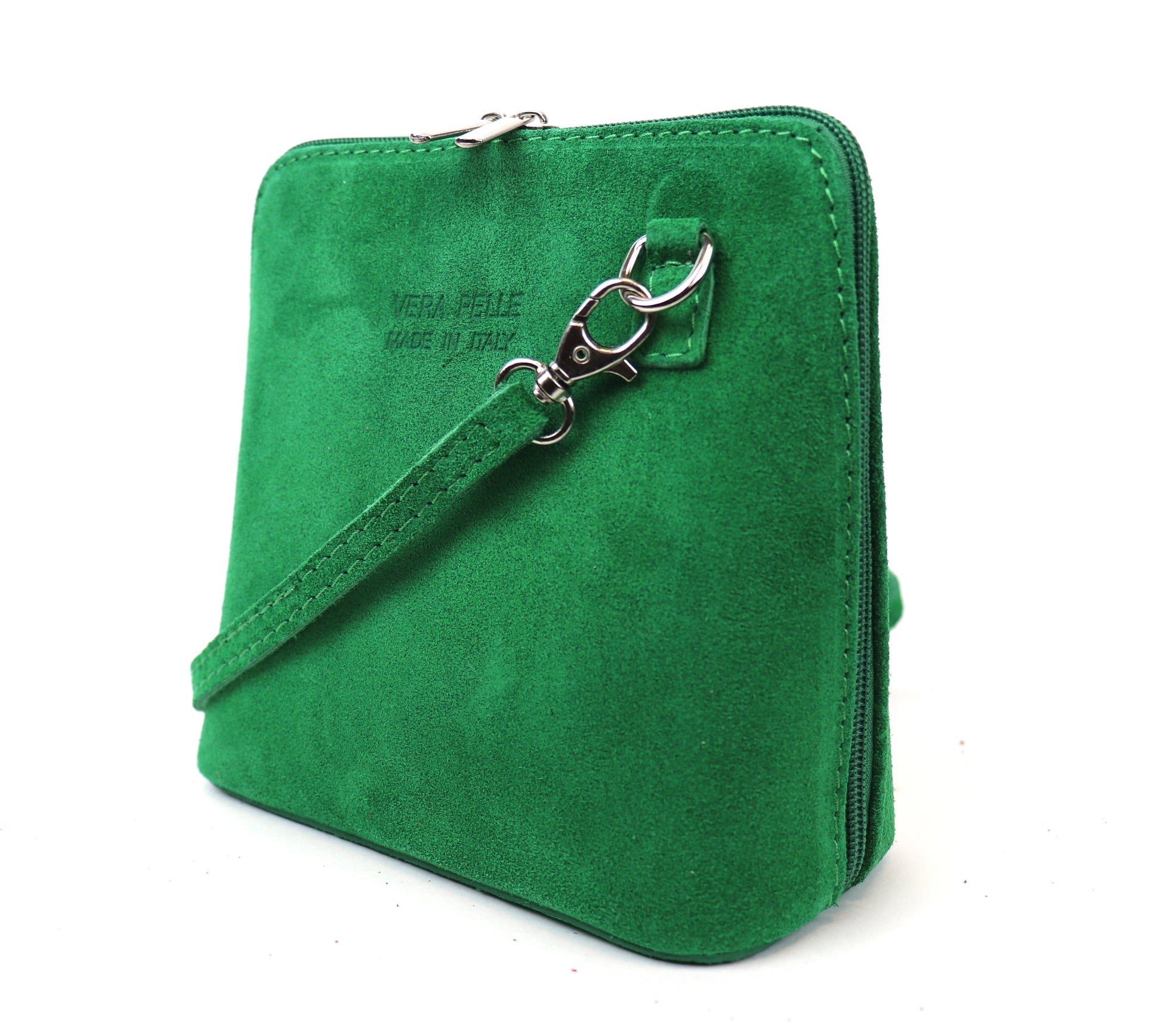 Small Suede Leather Crossbody Bag
