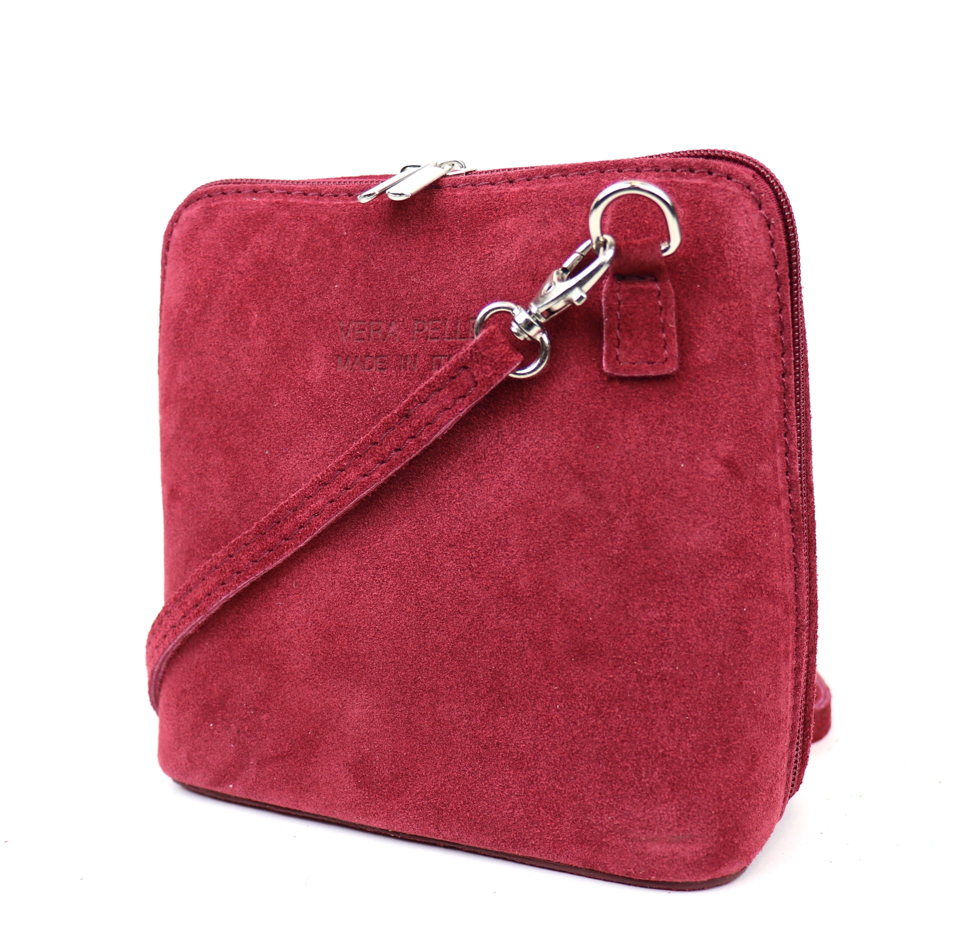 Small Suede Leather Crossbody Bag
