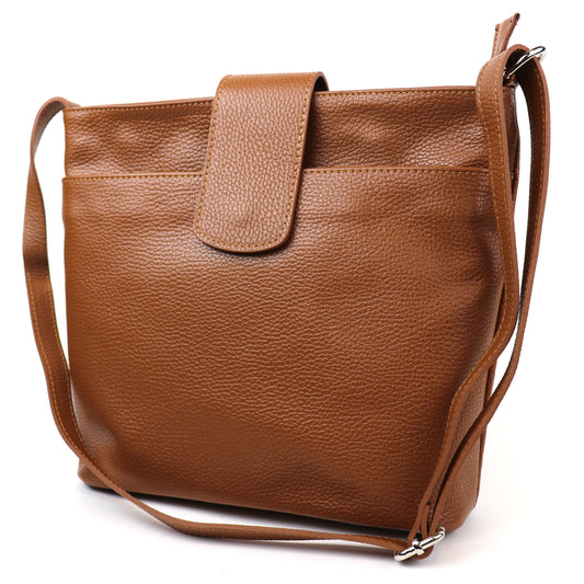 Italian Leather Shoulder/Crossbody Bag with Adjustable Straps