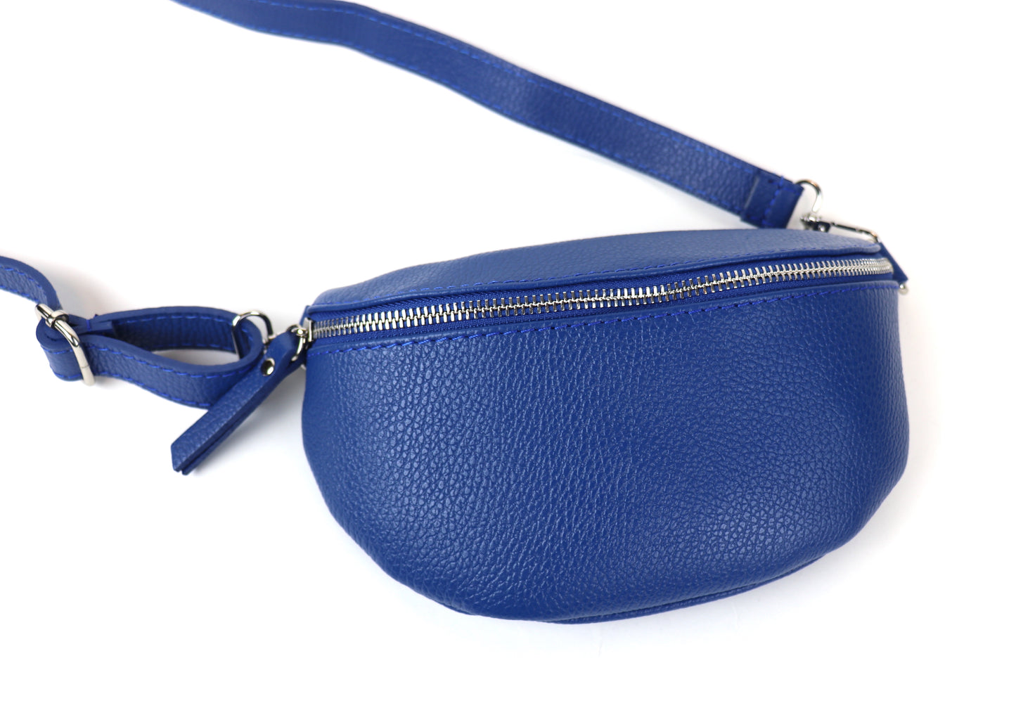 Small Genuine Grain Leather Bumbag