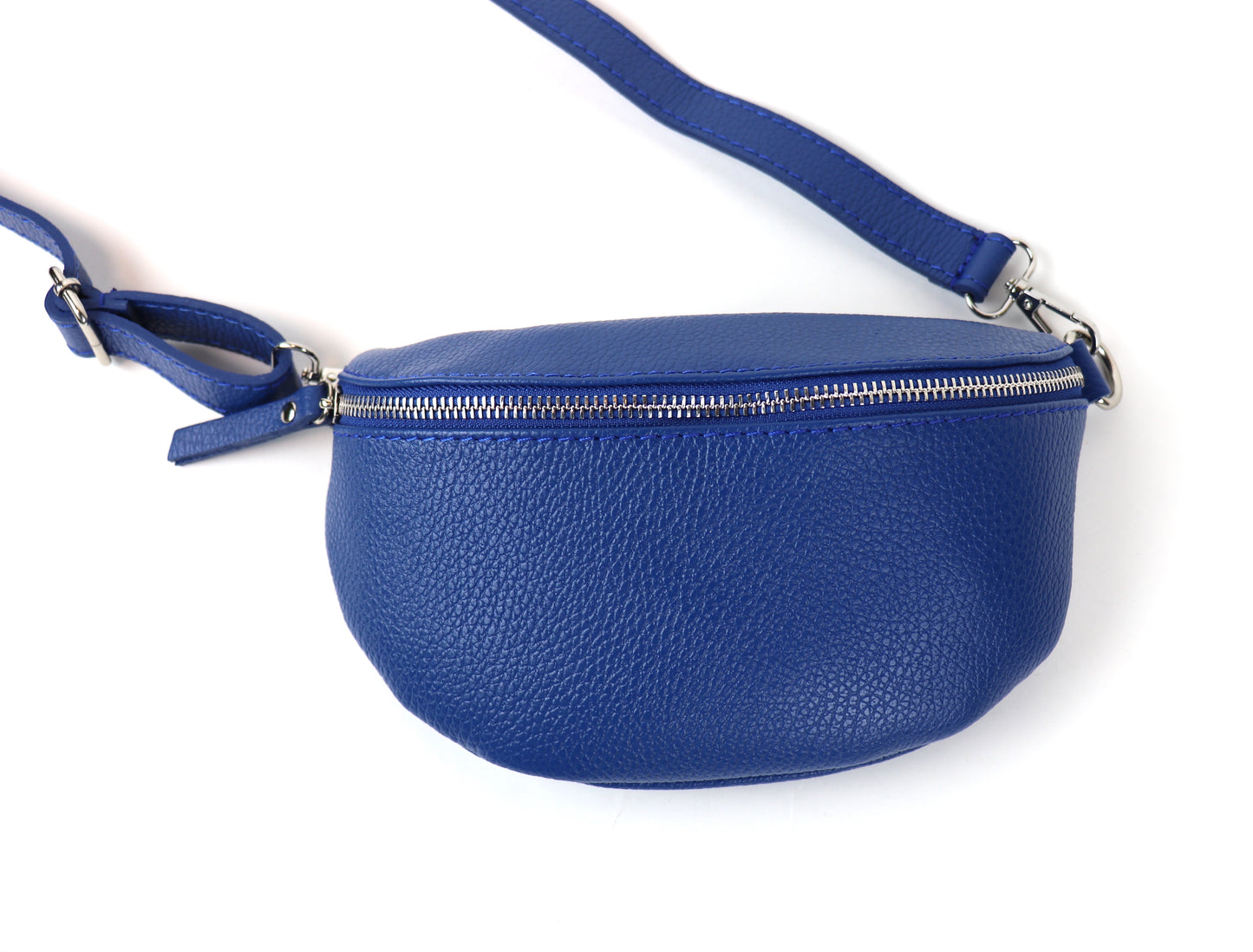 Small Genuine Grain Leather Bumbag