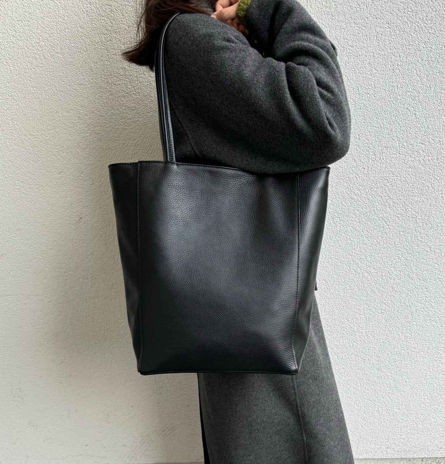 Italian Leather Shopper Bag