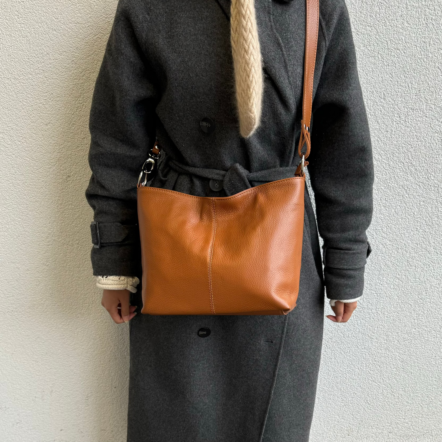 Italian Leather Shoulder/Crossbody Bag