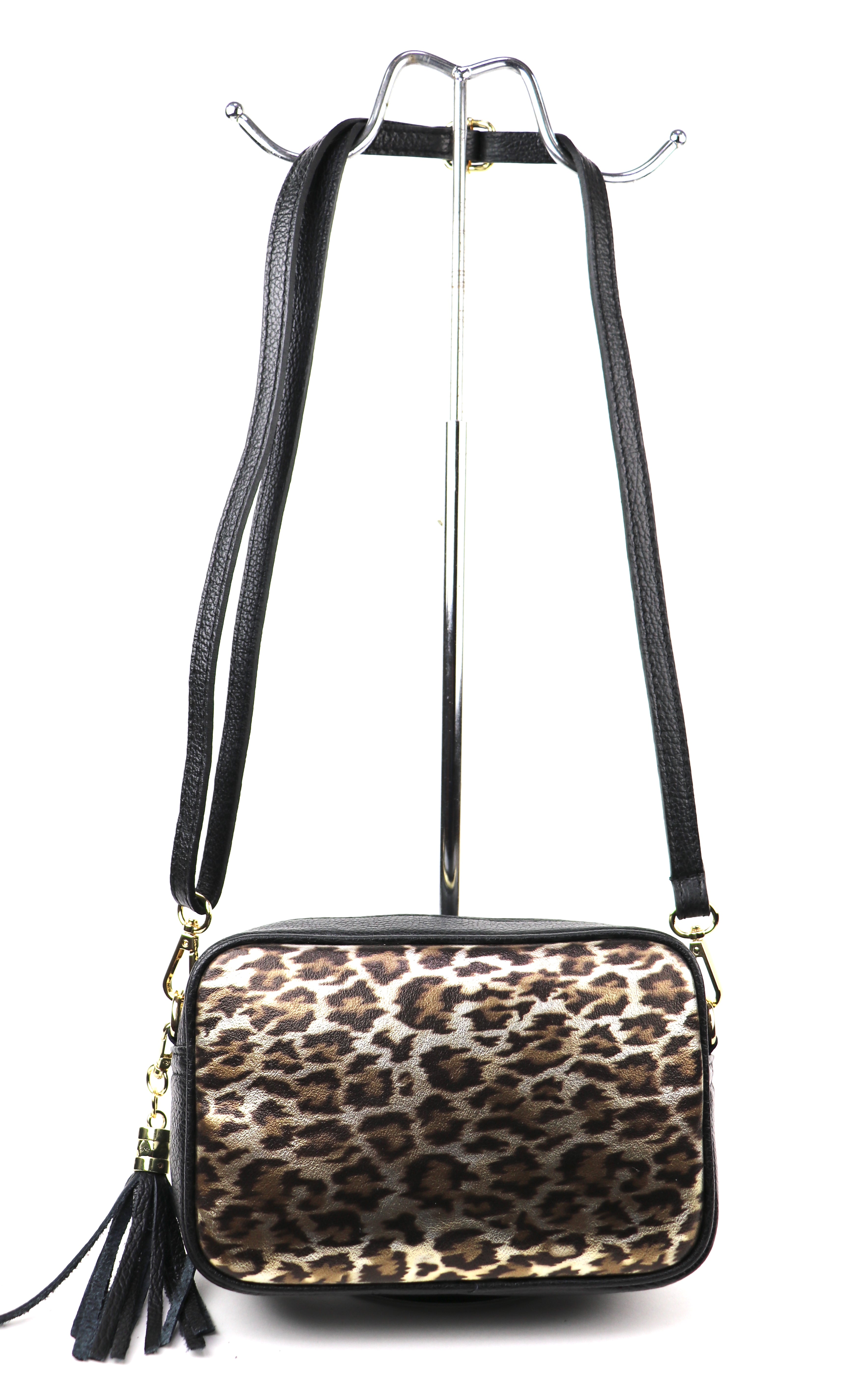 Animal Print Leather Crossbody Bag Stylish Versatile Lussoinpelle