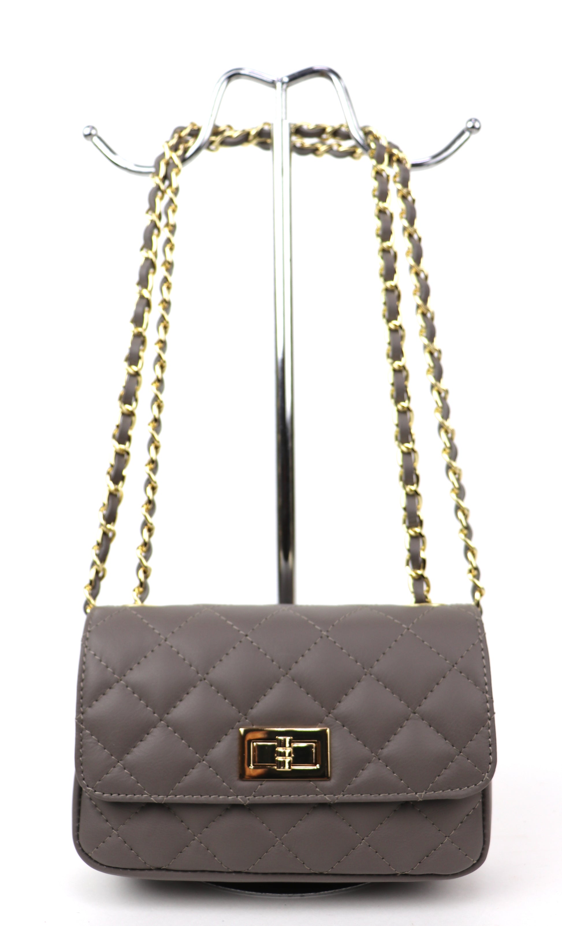 Small Quilted Italian Leather Handbag