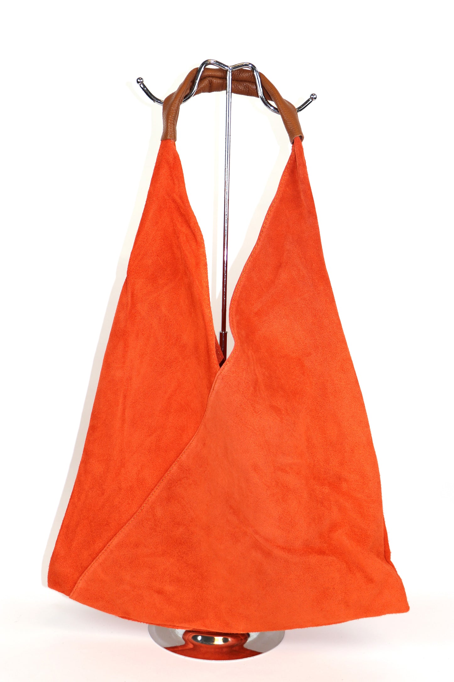 Front view of the Orange Samantha Tote.