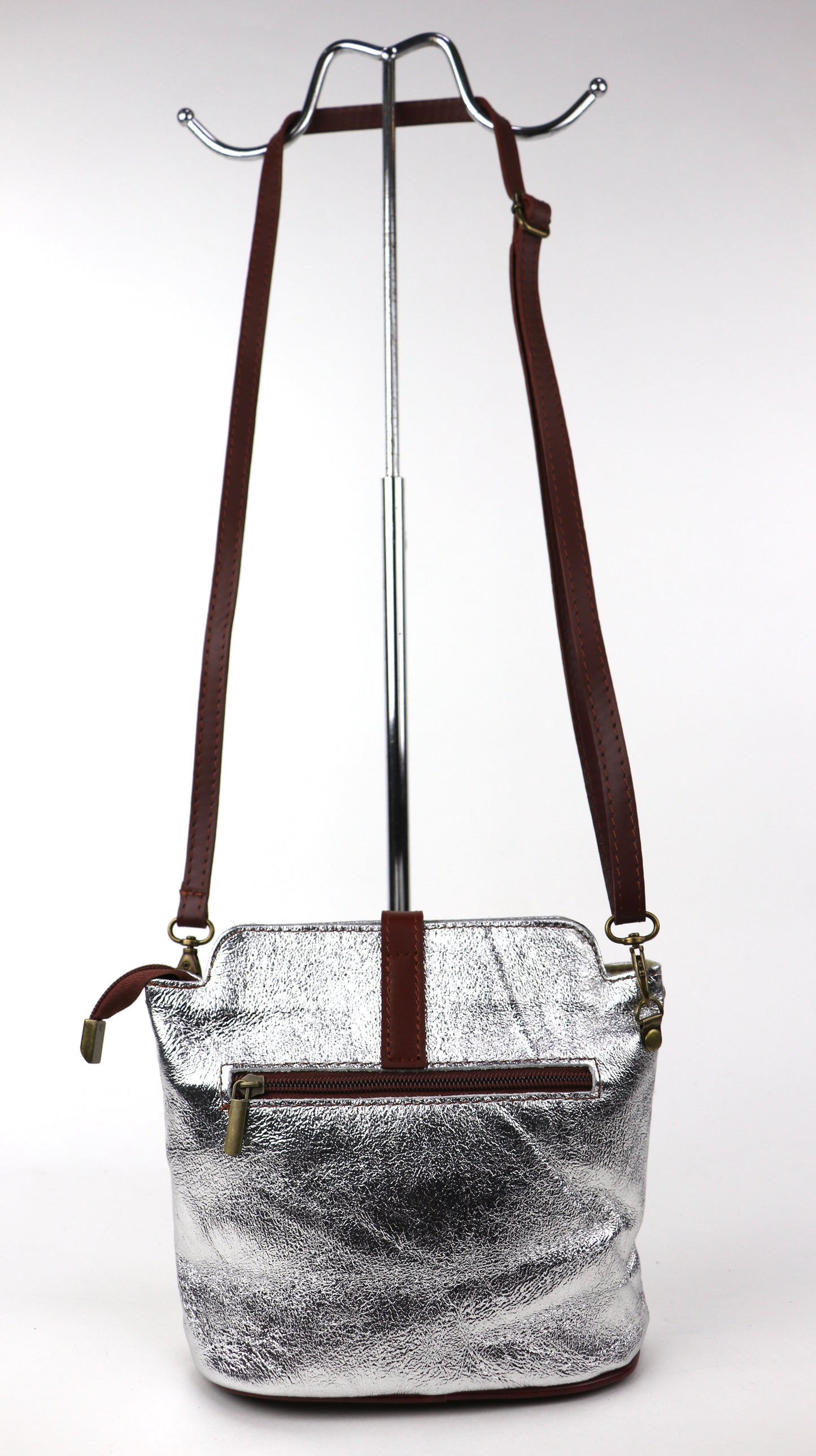 Vera Pelle Leather Crossbody Bag