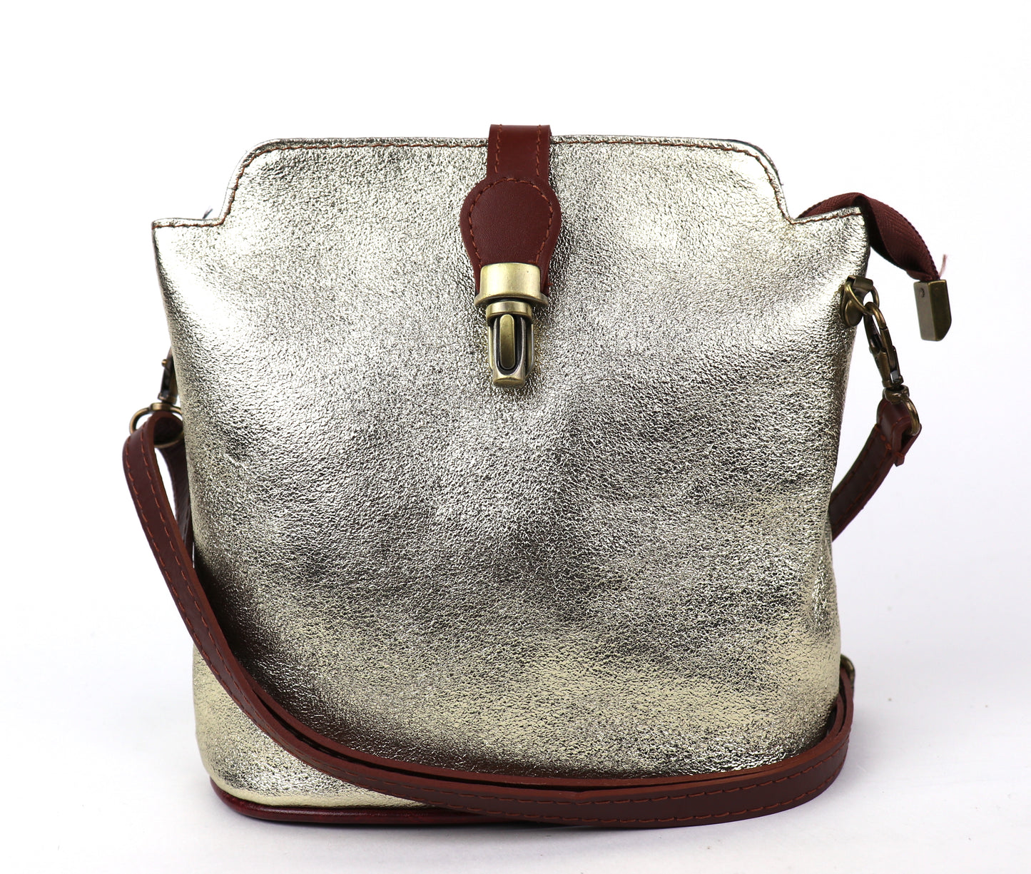 Vera Pelle Leather Crossbody Bag