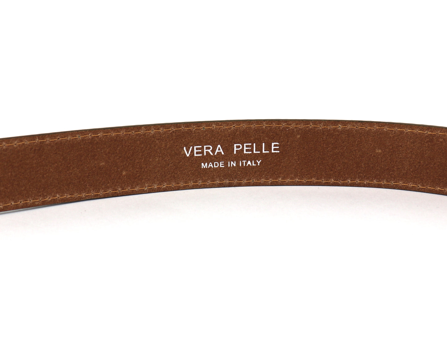 Vera Pelle Italian Leather Belt – Dark Tan, Dark Green, Burgundy, Chocolate, Black, Navy, Gold, and Silver