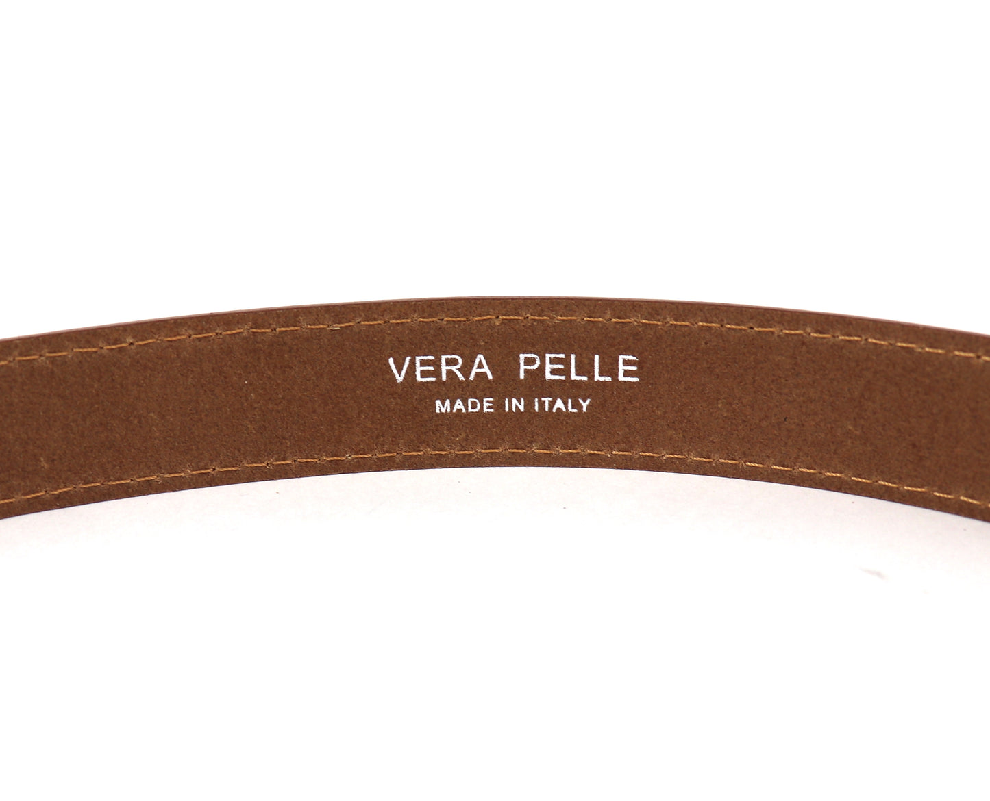 Vera Pelle Italian Leather Belt – Dark Tan, Dark Green, Burgundy, Chocolate, Black, Navy, Gold, and Silver