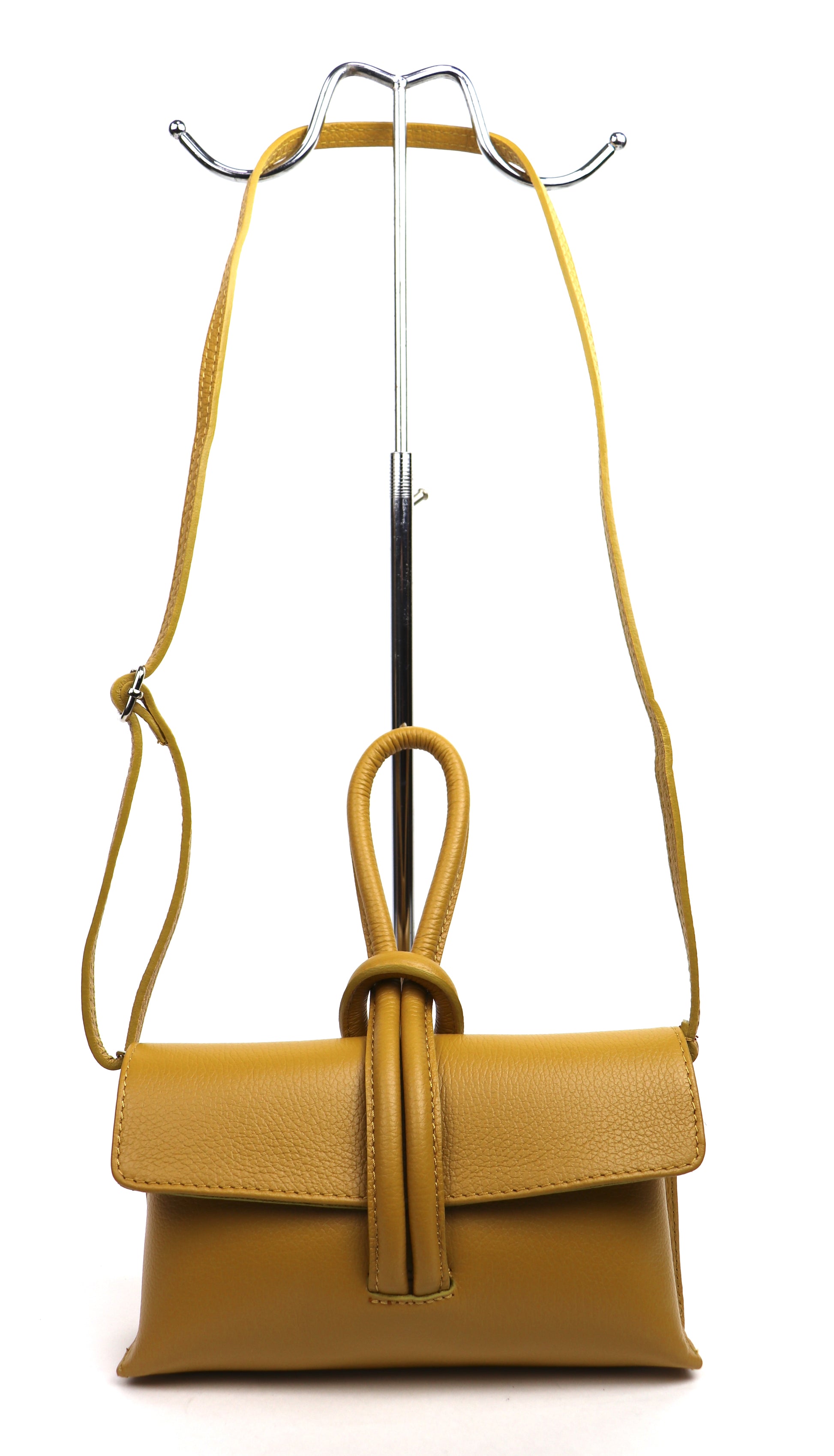 Versatile Leather Bag with Adjustable Detachable Strap - Wrist Bag - Clutch Bag