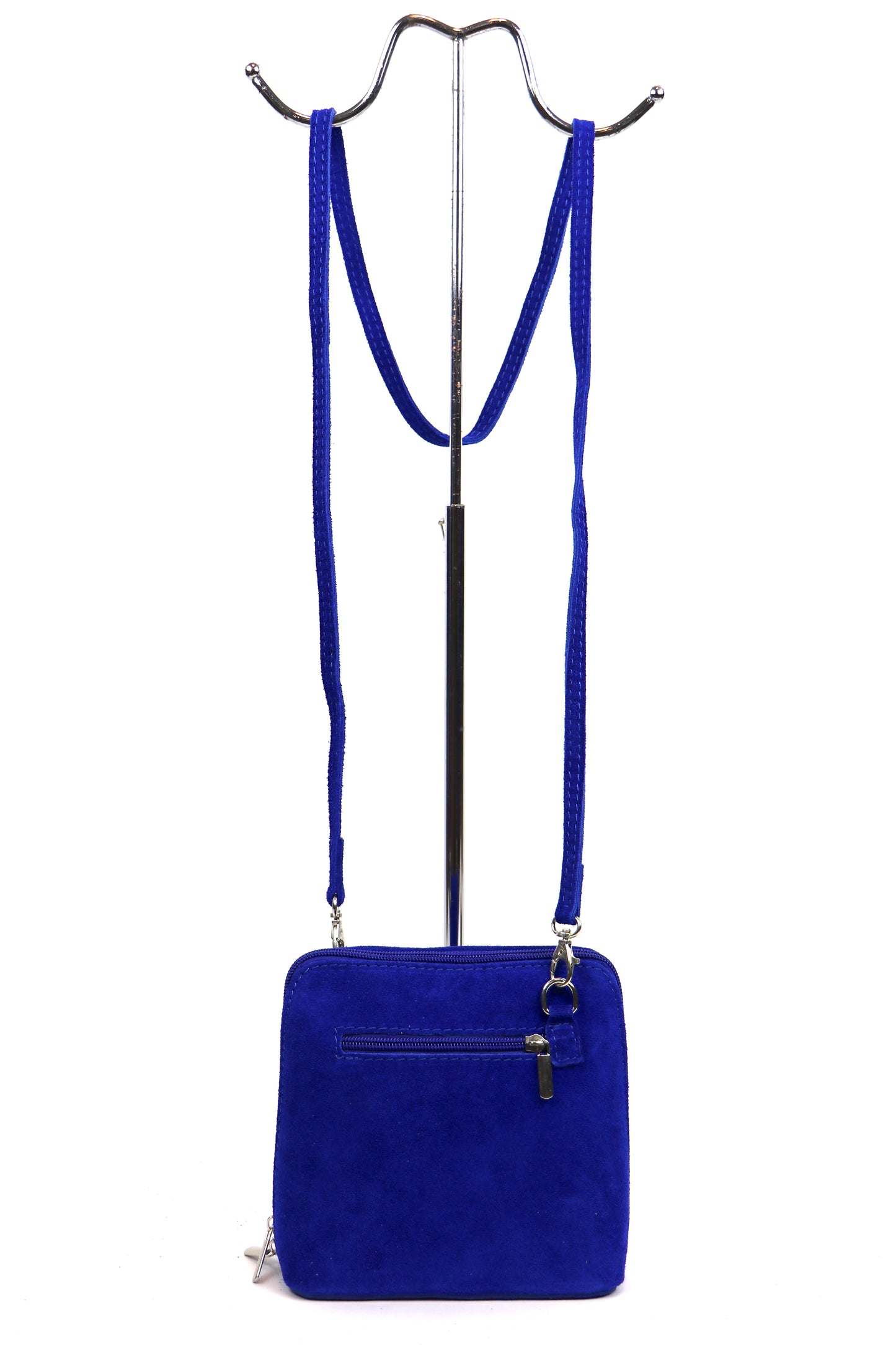 Genuine Italian Suede Leather Handbag with Detachable Straps