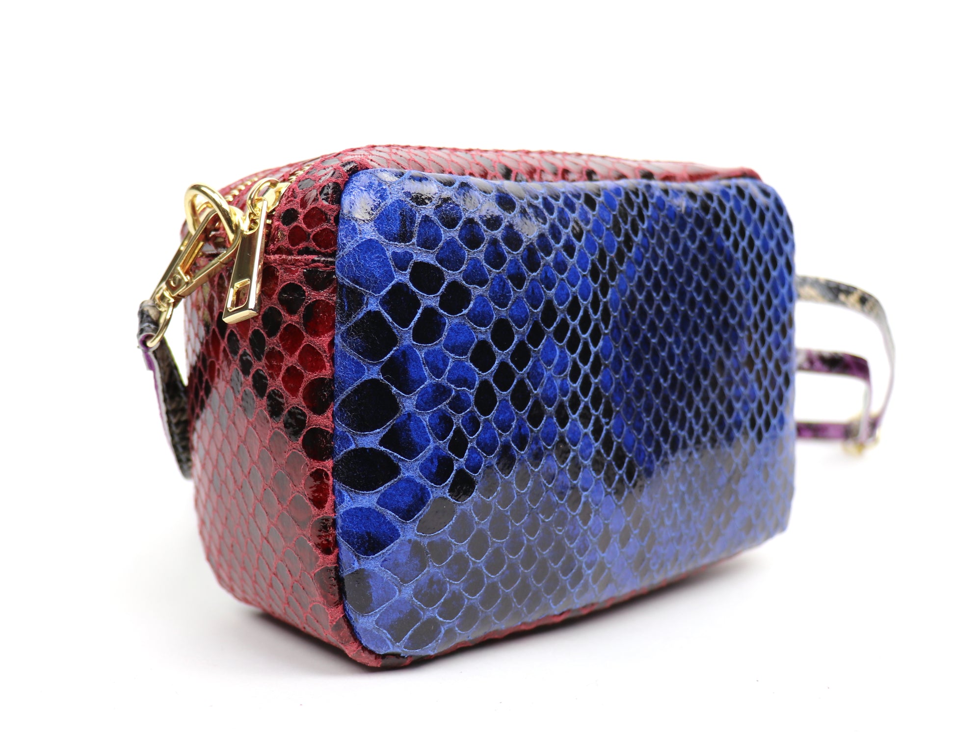 Snake Print Multi-Colour Crossbody Bag – Genuine Italian Leather