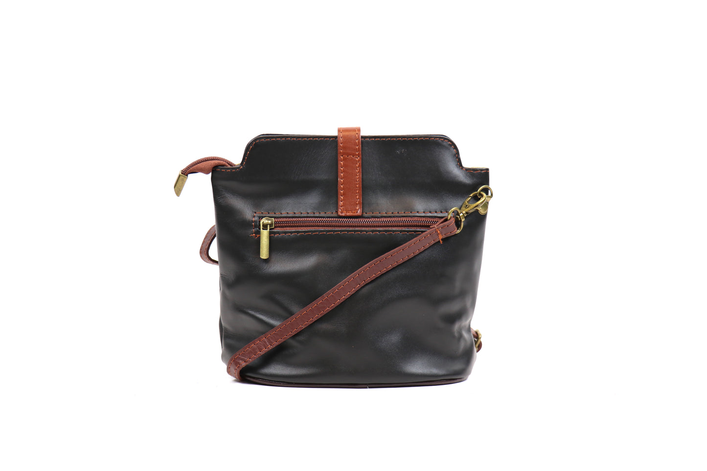Vera Pelle Leather Crossbody Bag