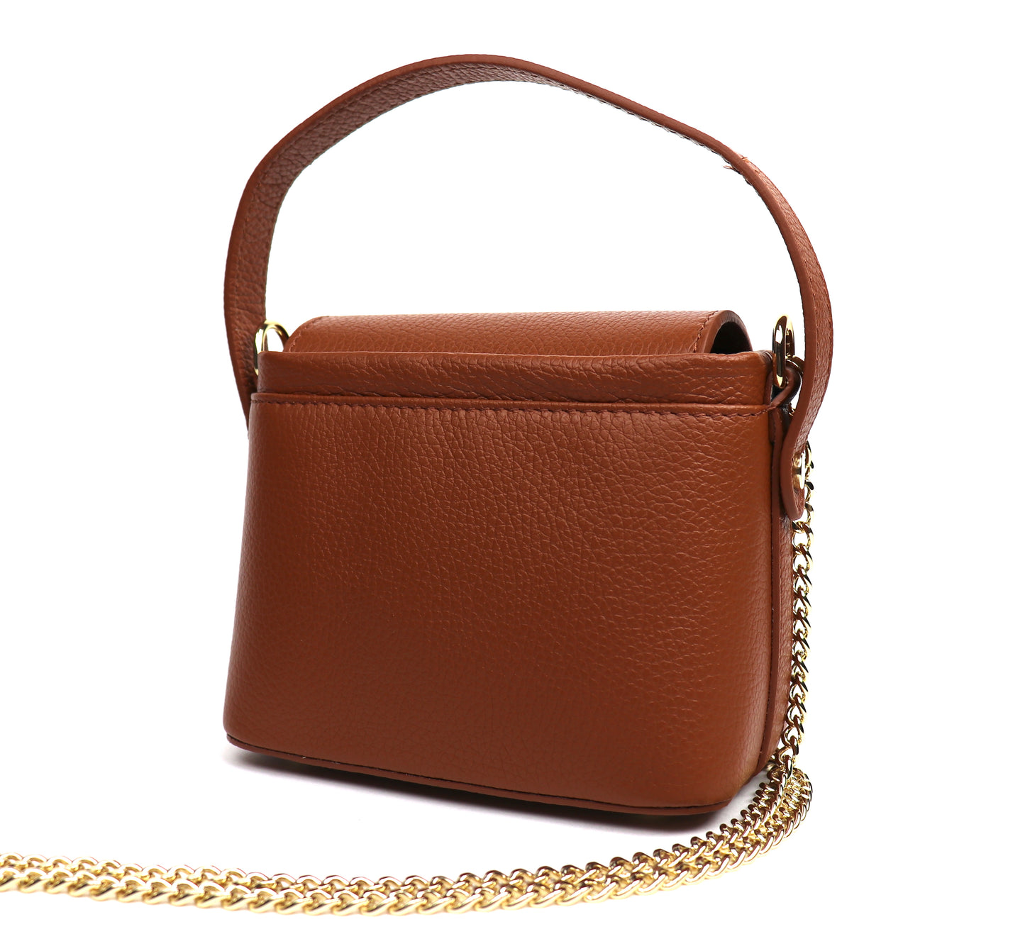 Small Top Handle Crossbody Bag – Genuine Italian Leather