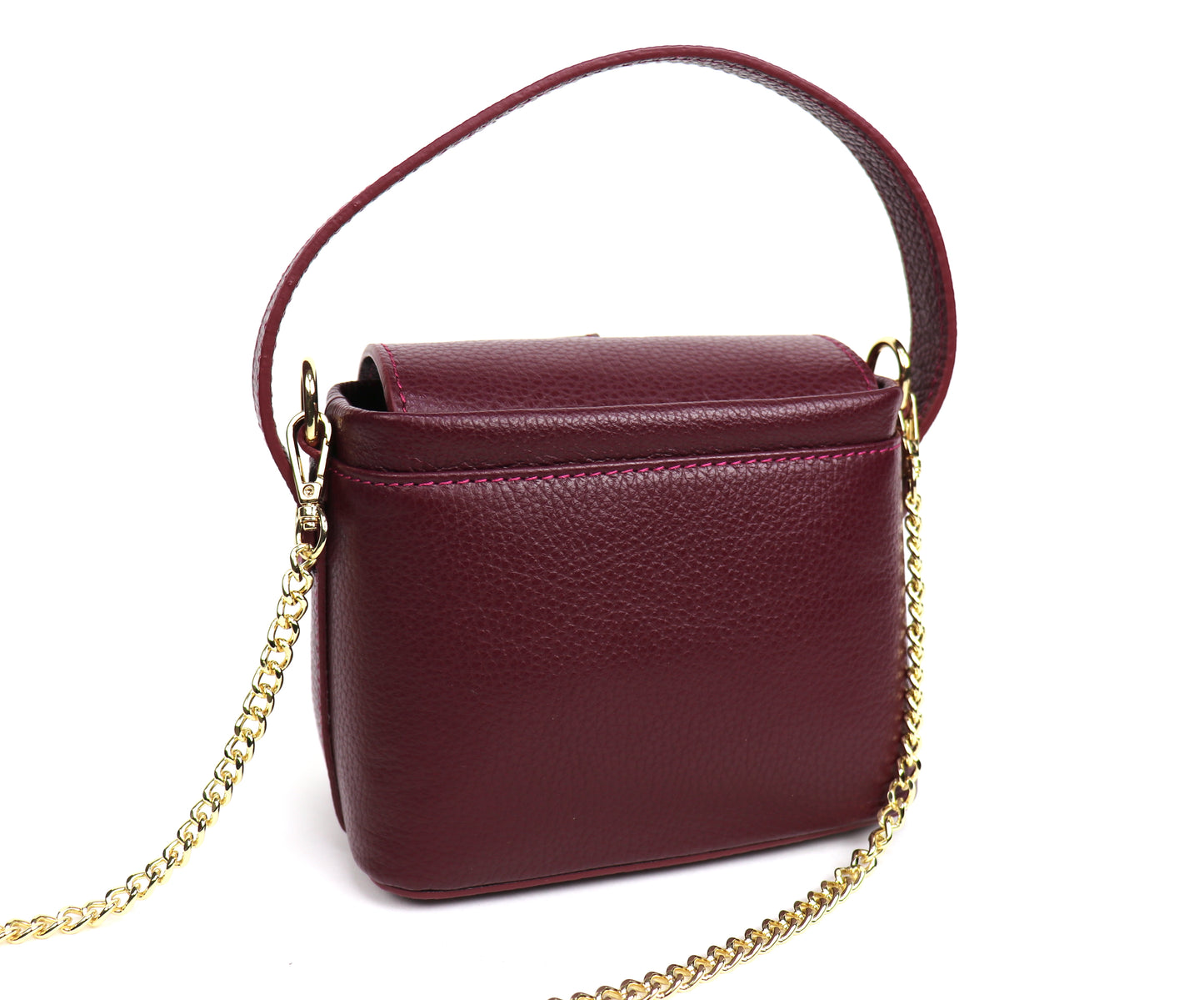 Small Top Handle Crossbody Bag – Genuine Italian Leather