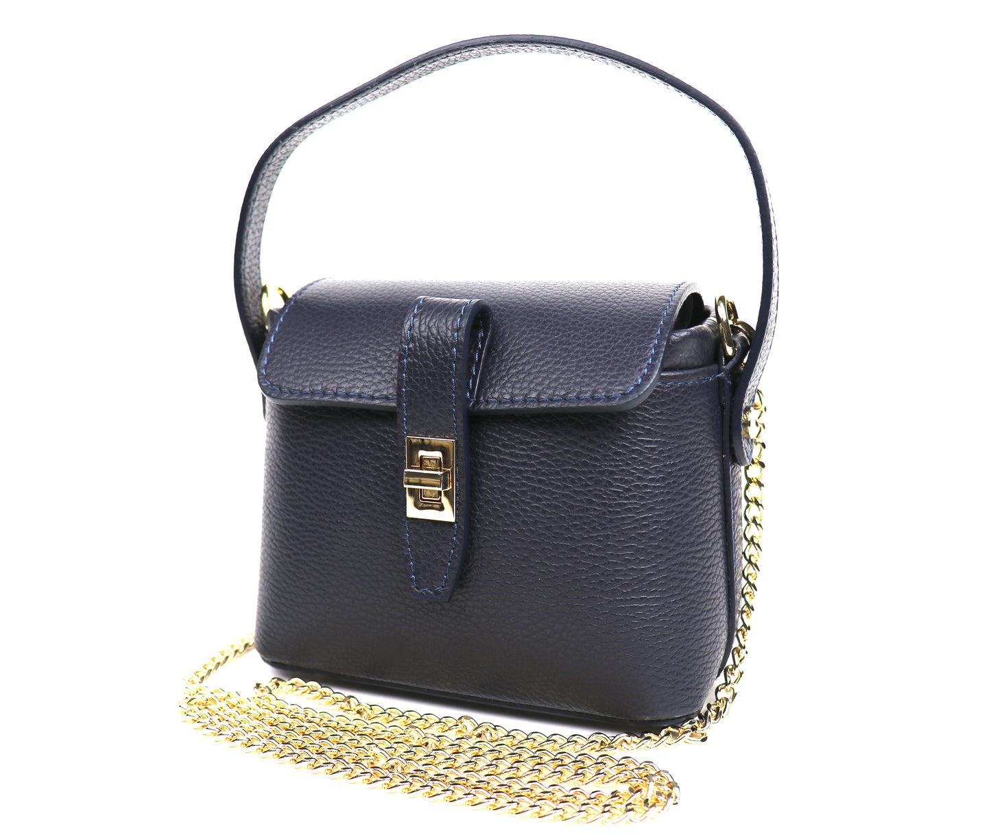 Small Top Handle Crossbody Bag – Genuine Italian Leather