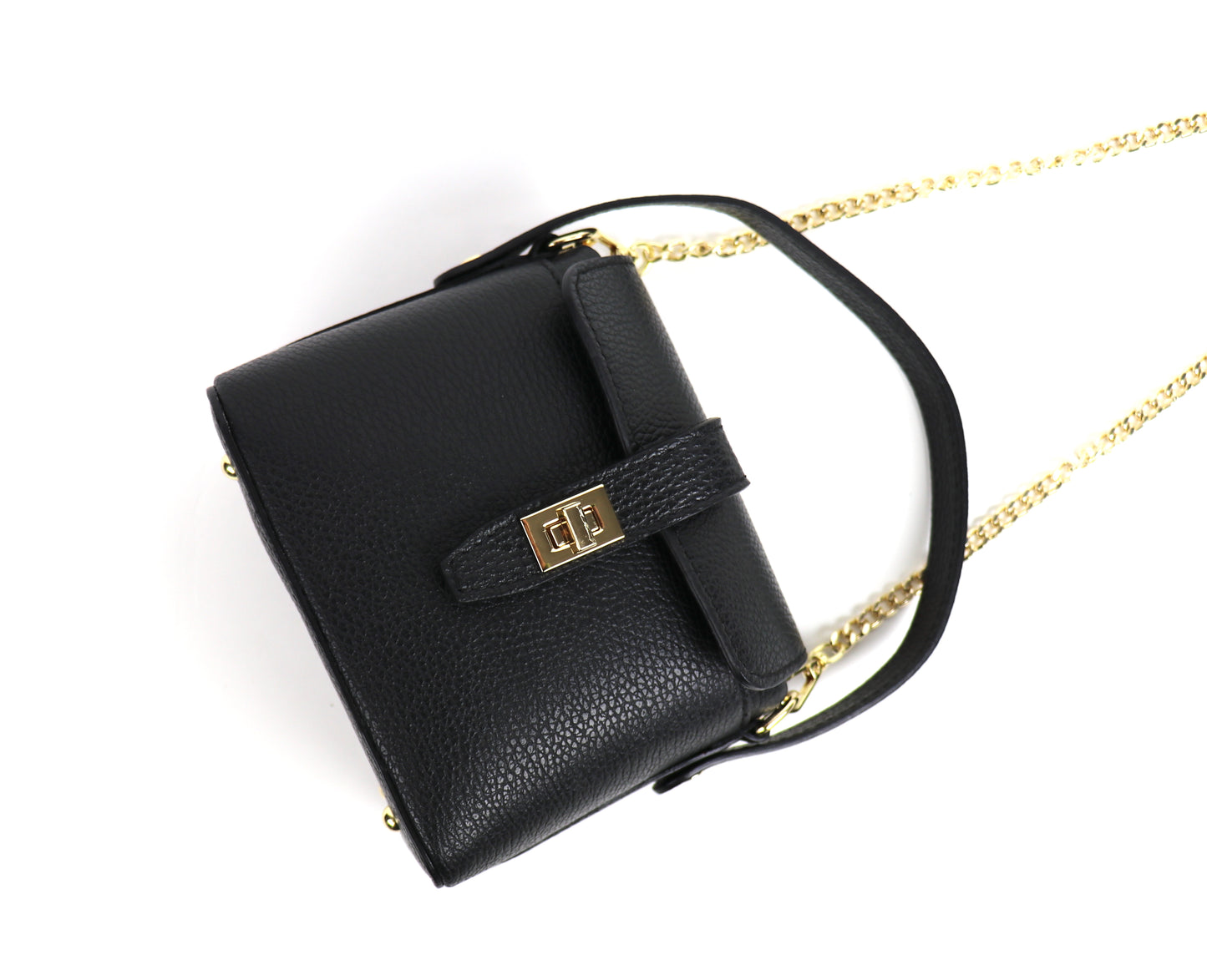 Small Top Handle Crossbody Bag – Genuine Italian Leather