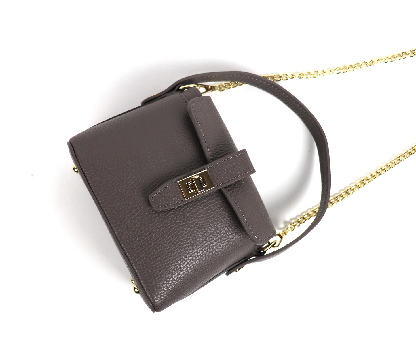 Small Top Handle Crossbody Bag – Genuine Italian Leather